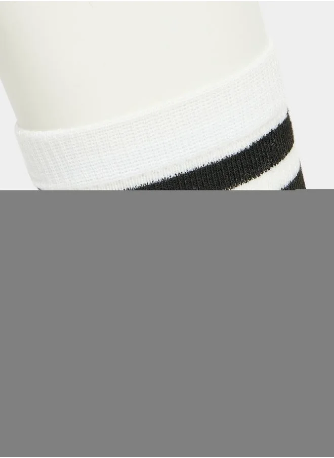 Styli Double Striped Mid Calf Length Socks