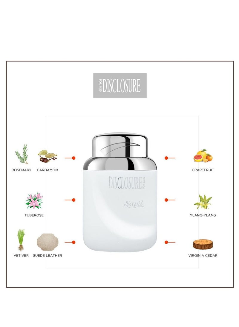 sapil Disclosure White for Men 100ml EDT  - Image 3