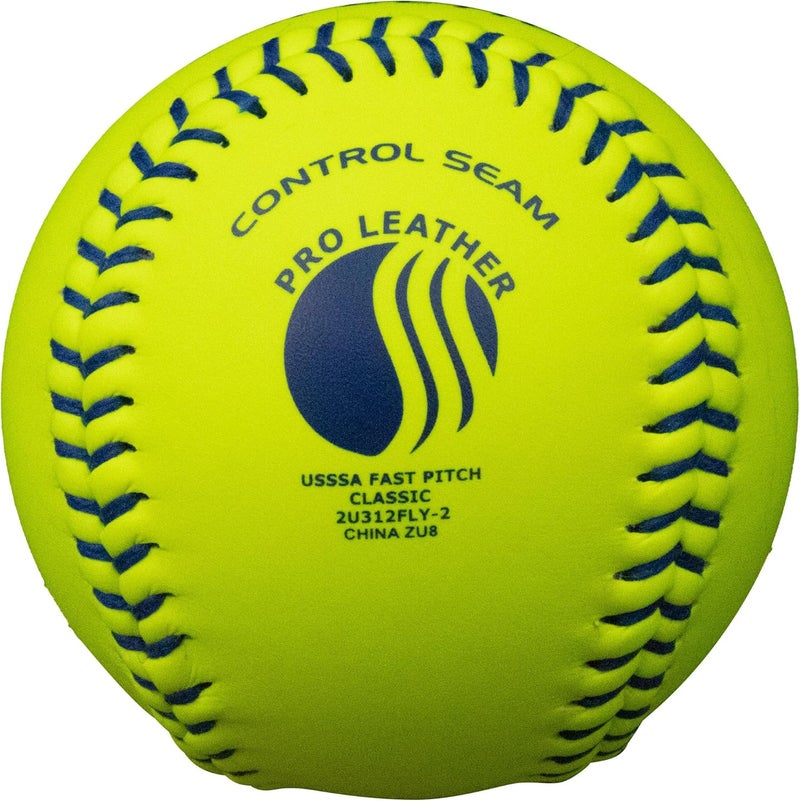 Baden USSSA Fastpitch Raised Seams Leather Game Softballs - Image 2