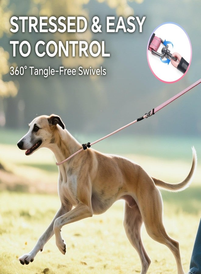 كيوكيو بيتس طوق كلاب قابل للتعديل من QQPETS، طوق خصر بدون استخدام اليدين للمشي مع الكلاب، طوق تدريب عاكس مع دوران 360 درجة مضاد للتشابك، طول من 4 إلى 7 أقدام لجميع السلالات - Image 4