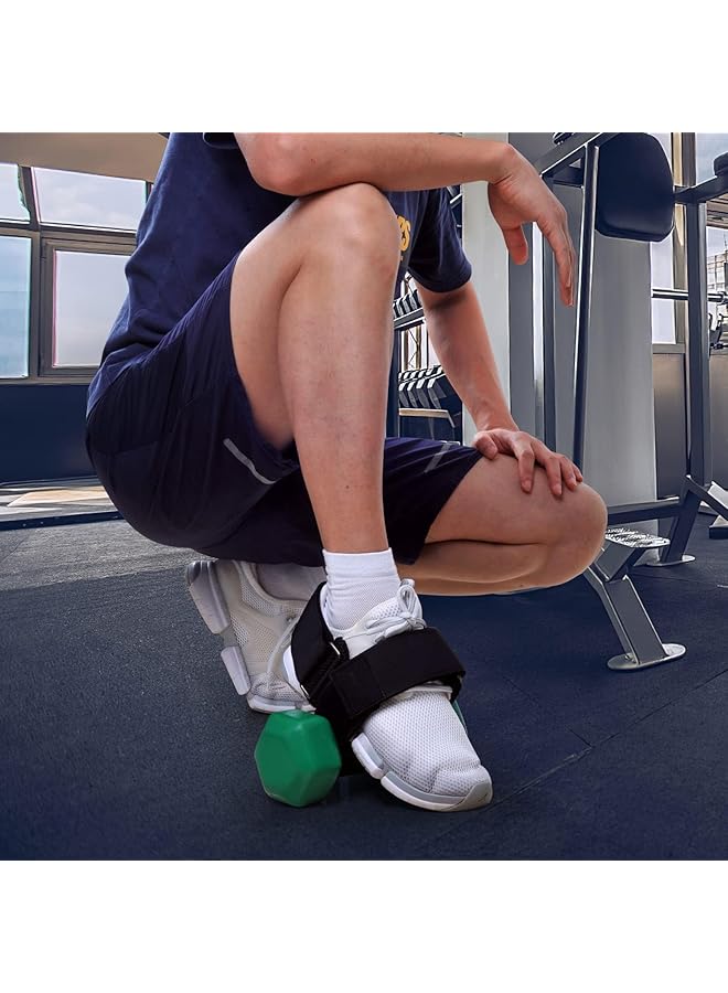 X spring Dumbbell Foot Attachment Tibialis Trainer Adjustable Ankle Weights Ankle Straps for Weight Lifting Leg Workouts at Home for Shin Splint Hamstring Curls Dumbbells (Not Included) - Image 4