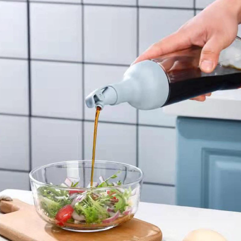 RAGYULA Glass Oil Dispenser Bottle For CookingOil Bottle Vinegar BottleOil CarafeLeakProof Vinegar Cruet Soy Sauce 500 ml Pack of 1 - Image 2