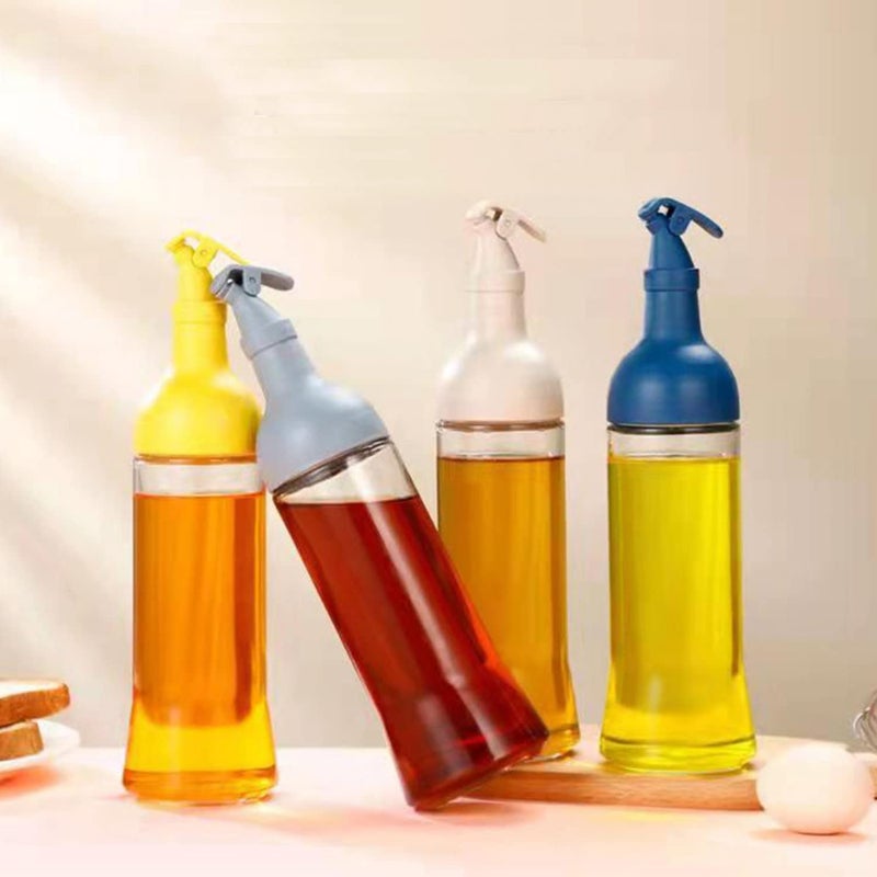 RAGYULA Glass Oil Dispenser Bottle For CookingOil Bottle Vinegar BottleOil CarafeLeakProof Vinegar Cruet Soy Sauce 500 ml Pack of 1 - Image 3