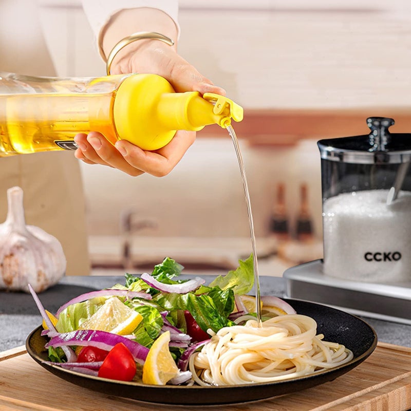 RAGYULA Glass Oil Dispenser Bottle For CookingOil Bottle Vinegar BottleOil CarafeLeakProof Vinegar Cruet Soy Sauce 500 ml Pack of 1 - Image 5