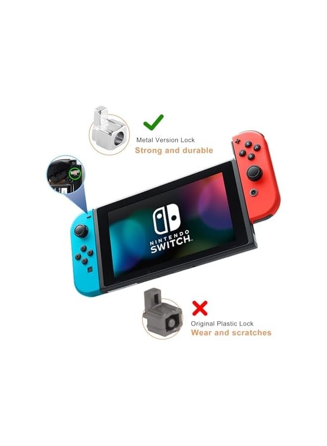 بروماس مجموعة أدوات إصلاح Joycon Teardown - 4 عبوات من عصا التحكم التناظرية لوحدات تحكم نينتندو مع كابل مرن ومسامير ونوابض ومقابض - يجب على محبي وحدة التحكم (25 قطعة) - Image 4