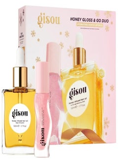 Gisou GISOU Honey Gloss & Go Duo Set – Nourishing Lip & Hair Essentials  - Image 1