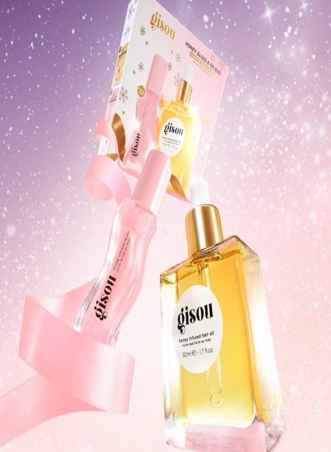 GISOU Honey Gloss & Go Duo Set – Nourishing Lip & Hair Essentials