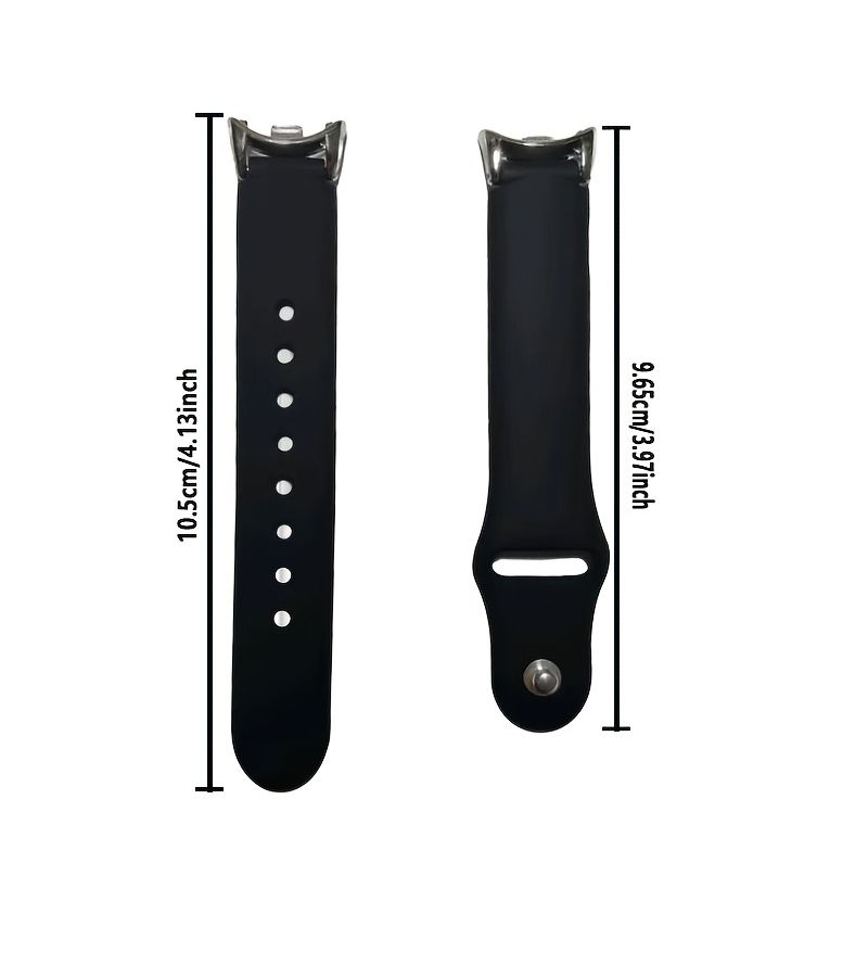 Compatible With Xiaomi Mi Band 10 9 8 Series Black Soft Breathable Fashion Strap - Image 2