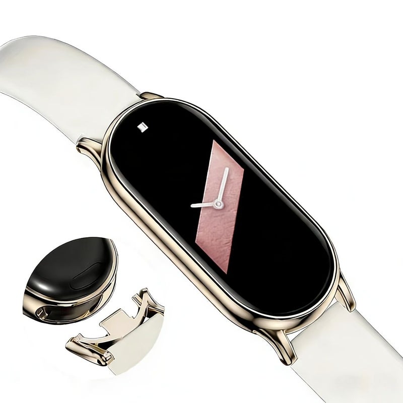 Compatible With Xiaomi Mi Band 10 9 8 Series Black Soft Breathable Fashion Strap - Image 4