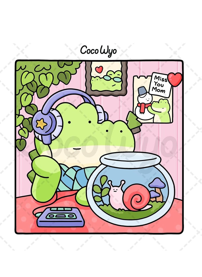 general Comfy Days: Stress Relief Coloring Book for Adults & Teens - Cute Animal Characters in Cozy Hygge Scenes, Mindfulness Art Therapy for Relaxation & Anti-Anxiety (Cozy Spaces Series) - Image 2