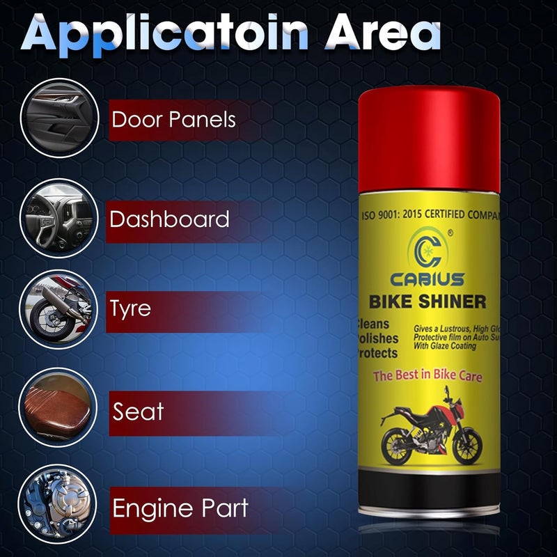 CABIUS All-in-One Shiner (150 ml) Liquid Shiner Spray for Car | Motorbike | Scooter | Bikes | High Gloss | Easy Application | For Exterior Surfaces - (PACK OF 1) - Image 3