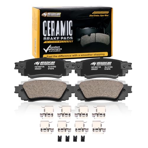 HYFTJYZ Ceramic Rear Brake Pads Set Compatible with 20162022 Lexus RX35020192022 RX350L20162022 RX450h20182022 RX450hL All Models D1879 - Image 1