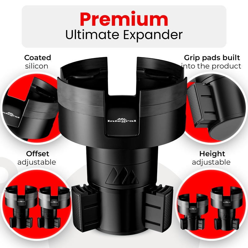 ESSENTIALLY ENGINEERED Integral Mug Integrator Expandable Mug Holder - YETI 14oz Rambler Cup Holder - Coffee Mug Car Cup Holder Expander with Adjustable Base - Rubber Tabs Hold Most Coffee Mugs Ramblers 10oz - Image 5