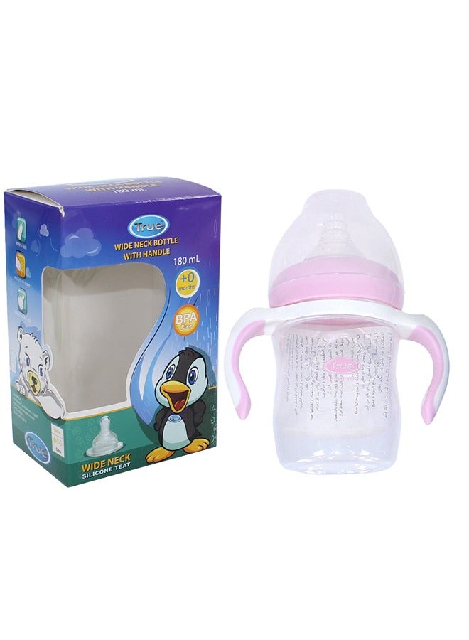 ترو وايد نيك زجاجة رضاعة باليد 180 مل