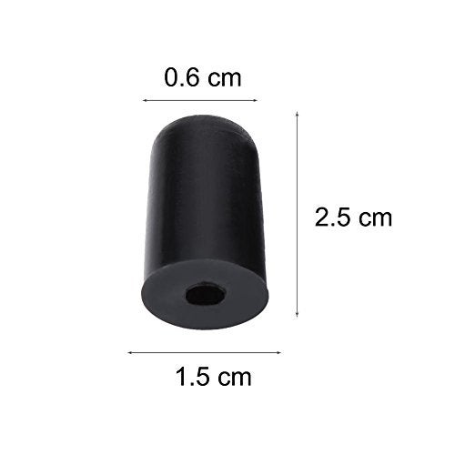 VGEBY 4Pcs Rubber Tip for Cello Endpin, Anti-slip End Pin Cover Protector Portable Cello Rubber Endpin Tip Protector Violin Accessories Black - Image 4