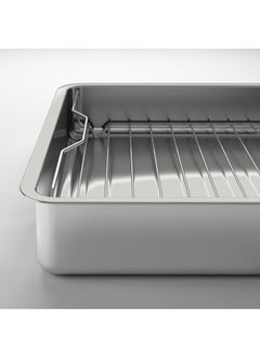 koncis Roasting Tin with Grill Rack, Stainless Steel, 40x32 cm  - Image 2