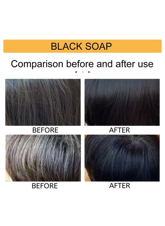 CROOT - Root 2 Pcs Mane Gray Reverse Bar Hira Darkening Shampoo Bar Hira Shouwu Darkening Shampoo Bar Darkening Shampoo Bar For Gray Hair Damaged Hair (Shouwu) - Image 1