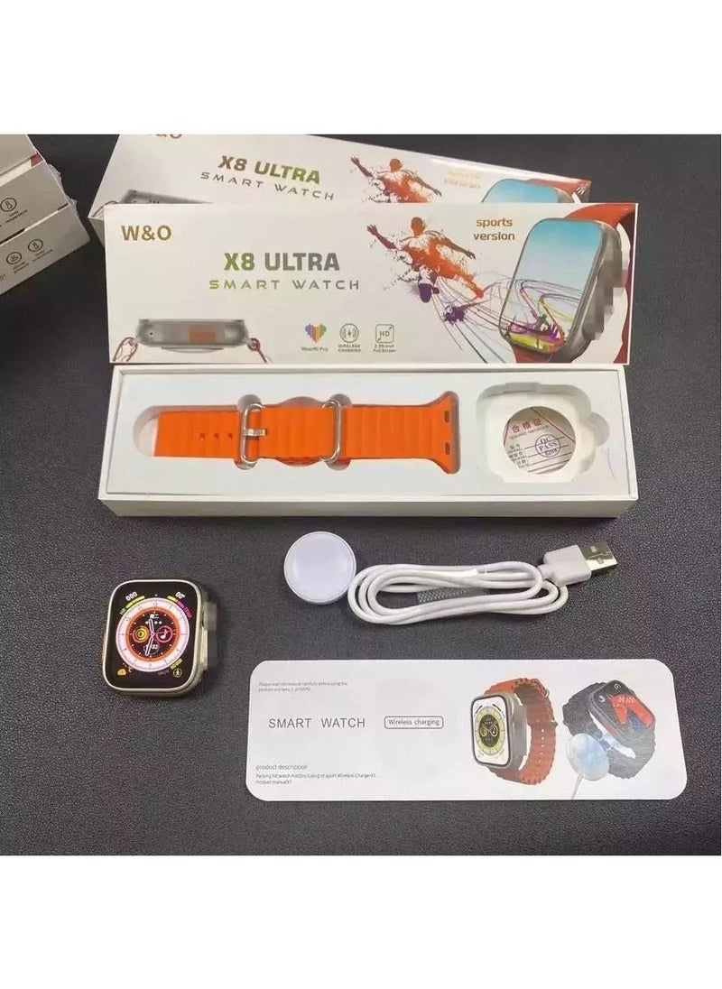 W&O - Series 8 X8 Ultra Smart watch with NFC and Wireless Charging - Image 1
