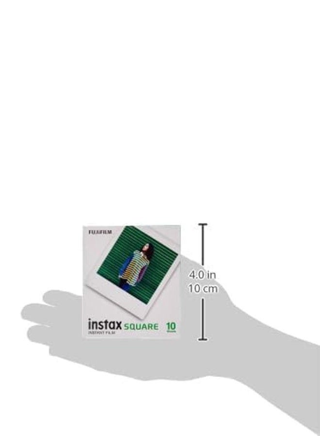 Instax فيلم إنستكس سكوير بإطار أبيض، عبوة 10 لقطات - Image 2