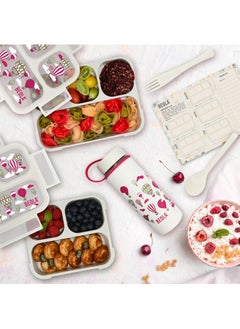 BEOLA Set of  2 Lunch Boxes for Kids Adults, Lunch Bento with Magnetic Meal Planner, Magic Sky  - Image 5