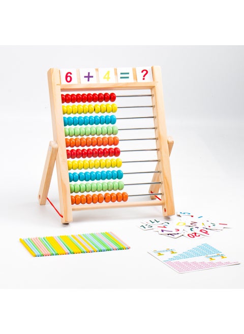 CECPC Multifunctional Abacus Frame (CE/CPC) multi-function 10-gear computing rack (digital card + counting stick + formula table) (CE/CPC) multi-function 10-gear computing rack (digital card + counting stick + formula table)