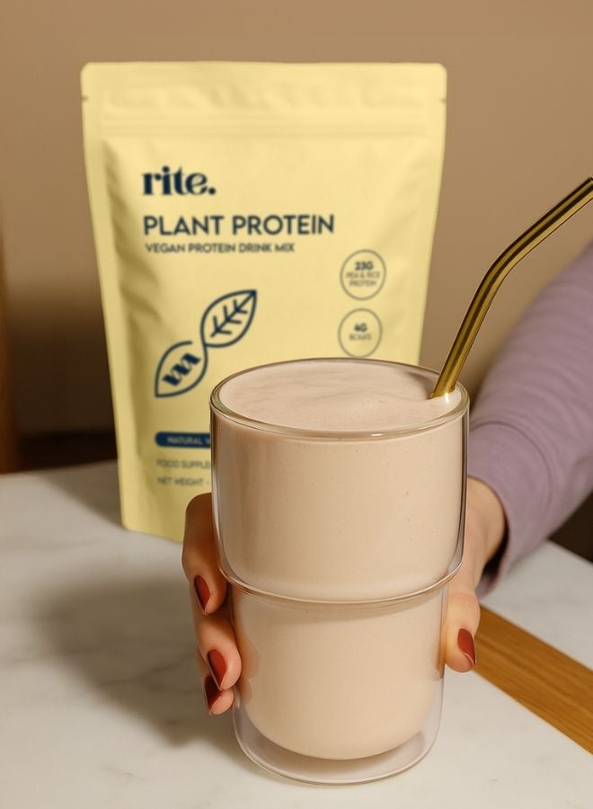 Rite Plant Protein Vanilla 450g (15 Servings)  - Image 5