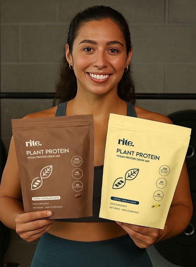 Rite Vegan Protein Powder - Vanilla Flavour - 450g - Image 5