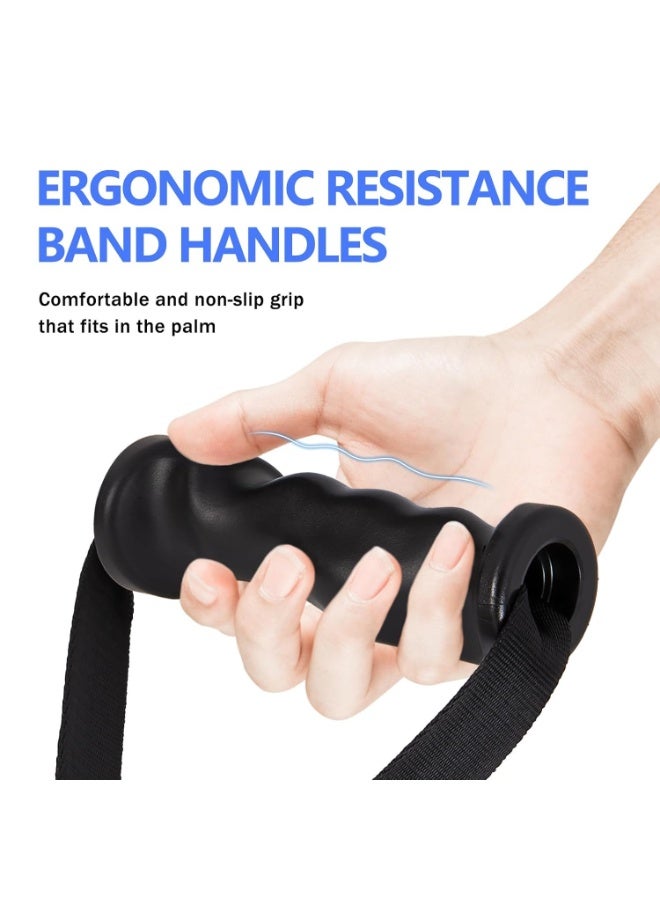 Exercise Grip, Pull Down Gym Handle, Heavy Duty Fitness Handle with 2 Carabiners for Resistance Bands, Resistance Band Handles for Cable Machine Pulleys - Image 2
