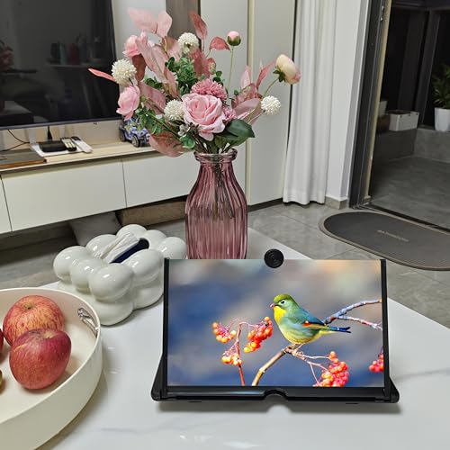 Ailenyun 16" Mobile Phone Screen Magnifier，3D HD Mobile Phone Magnifier Projector Screen for Movies, Videos, Foldable Phone Stand with Screen Amplifier，Supports All Smartphones (Black, 16 inches) - Image 5