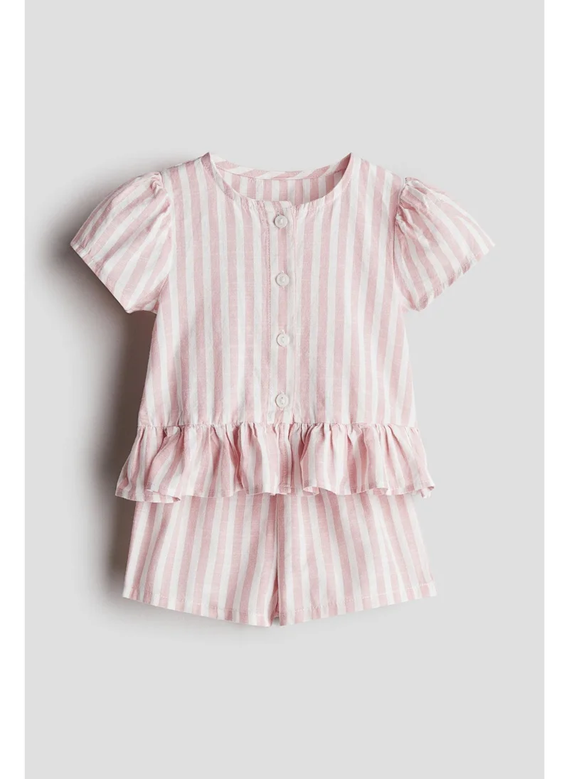 اتش اند ام 2-piece blouse and shorts set