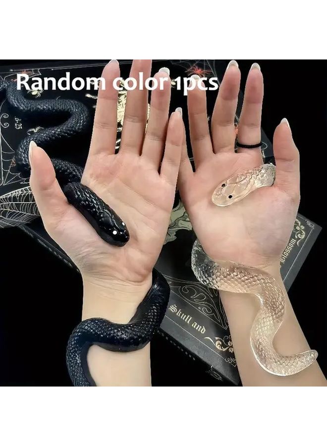 1pc Small Snake Squeezing Toy Halloween Prank Fun Party Gift - Image 1