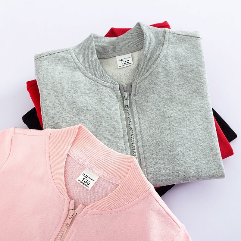 Coat Boys 2023 New Wear Thin Children'S Plain Cardigan Jacket Middle And Big Children'S Casual Baseball Clothes - Image 5
