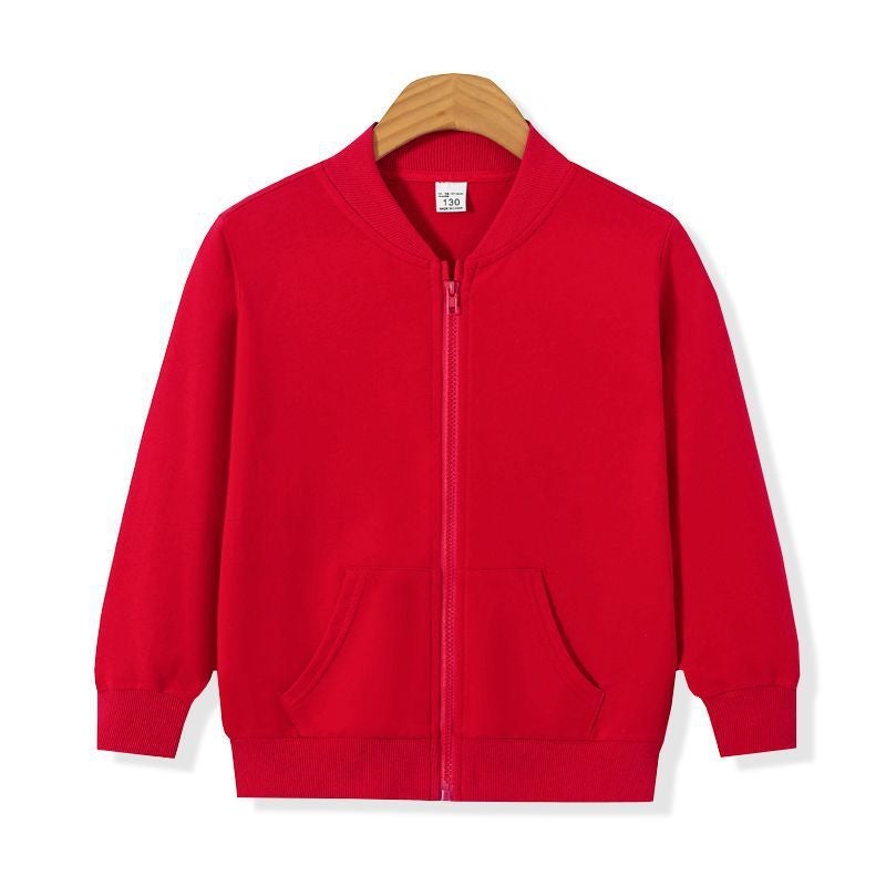 Coat Boys 2023 New Wear Thin Children'S Plain Cardigan Jacket Middle And Big Children'S Casual Baseball Clothes - Image 2