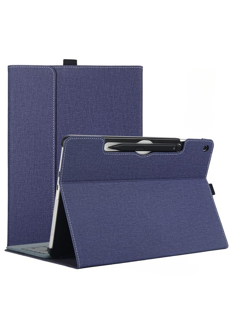 عام متوافق مع مايكروسوفت سيرفس برو 12 بوصة 2025، حافظة لوحية واقية، غطاء كم قائم من جلد PU بقشرة صلبة. - Image 1