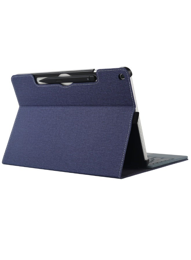 عام متوافق مع مايكروسوفت سيرفس برو 12 بوصة 2025، حافظة لوحية واقية، غطاء كم قائم من جلد PU بقشرة صلبة. - Image 3