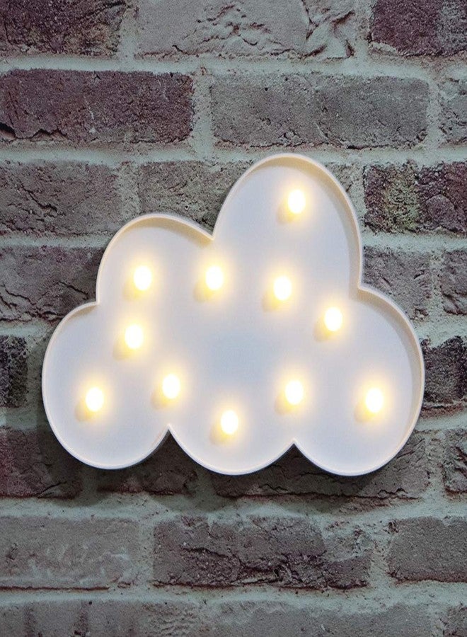 لافتات سحابية مضيئة بتقنية LED بيضاء من فيسيلا، لافتات سحابية مضيئة مزخرفة بفتحة تعليق، إضاءة ليلية لغرفة الأطفال لحفلات استقبال المولود الجديد، ومستلزمات الحفلات، وديكورات عيد الميلاد - أبيض - Image 3