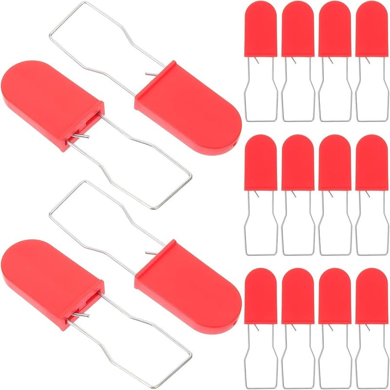 50 Pcs Red Iron Wire Tamper Evident Security Padlocks Hanging Lock Seals for Logistics Cargo Protection - Image 2