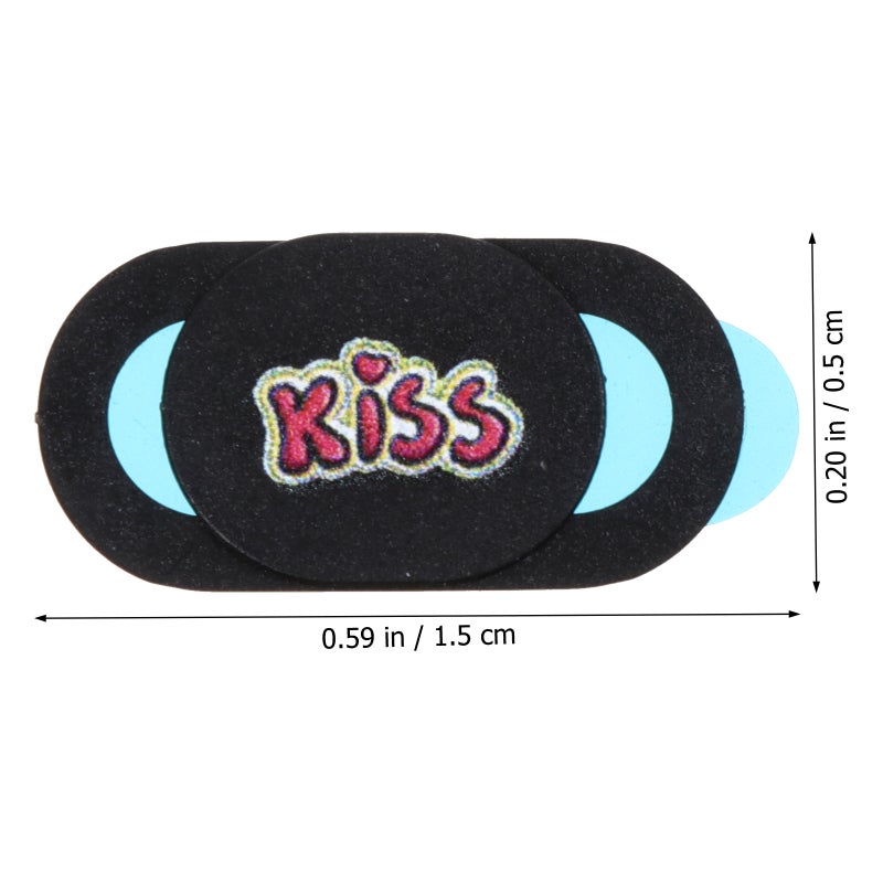 6PCS/Set Cover Slide Lip Heart Pattern Laptop Webcam Slide Cover - Image 3