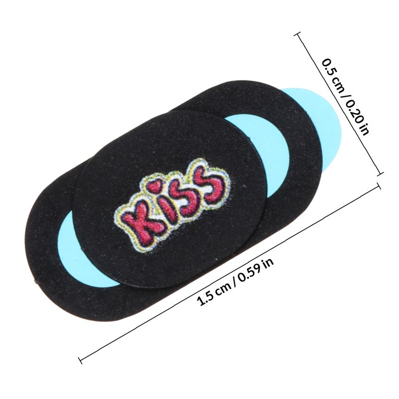 6PCS/Set Cover Slide Lip Heart Pattern Laptop Webcam Slide Cover - Image 2