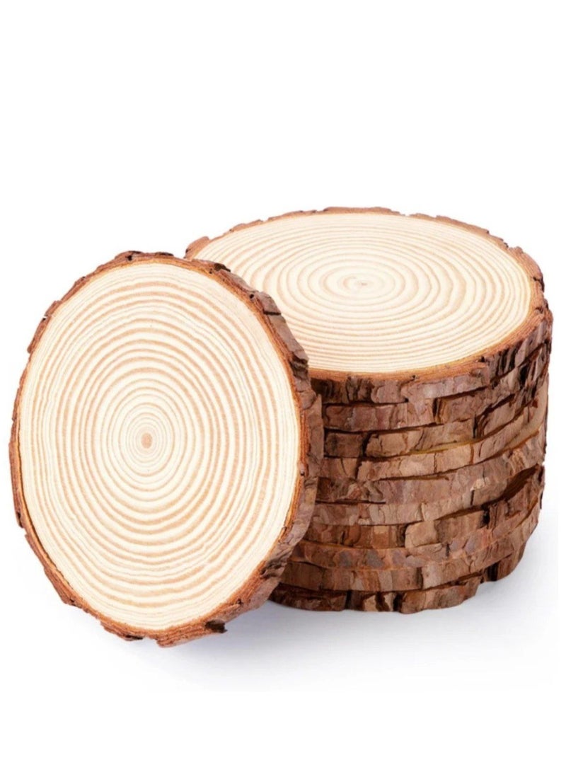 طقم كوستر خشب طبيعي 🪵 – 5 قطع - Image 2