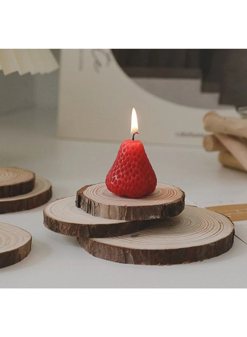 طقم كوستر خشب طبيعي 🪵 – 5 قطع - Image 5