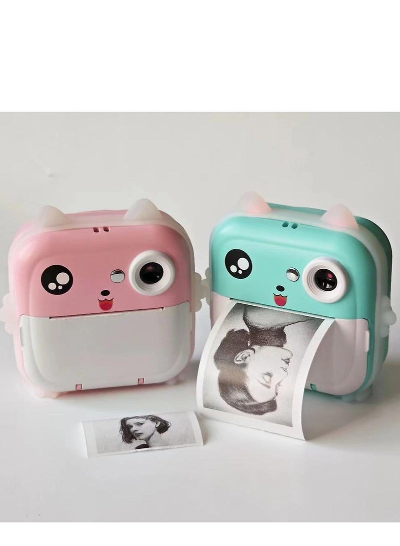 Portable Paper Film Zero Ink Instant Printing Selfie Thermal Camera Children Cameras Girls Boys Toys Photo Video Recording MP3 Player Multi-function Camera - Image 2