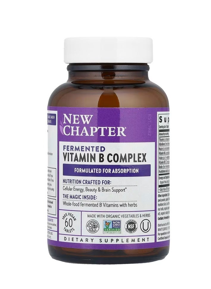 New Chapter New Chapter Fermented Vitamin B Complex 60 Tablets 