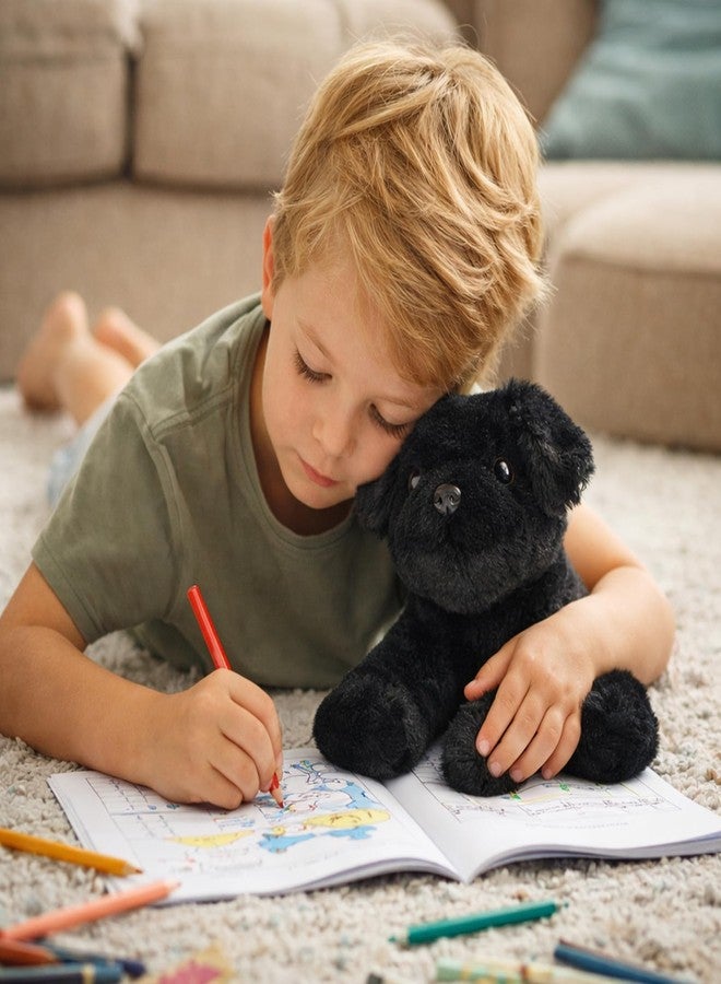 WEIGEDU Dog Puppy Stuffed Animal, Puppy Dog Plush Toy, 7.9" (Black) - Image 4