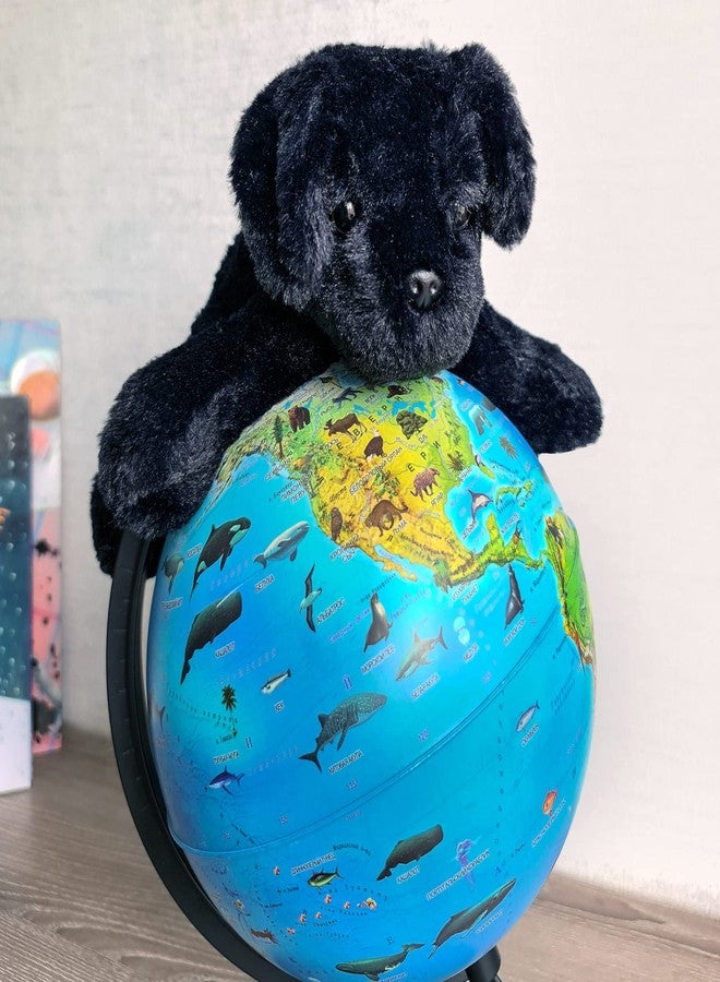 WEIGEDU Dog Puppy Stuffed Animal, Puppy Dog Plush Toy, 7.9" (Black) - Image 2