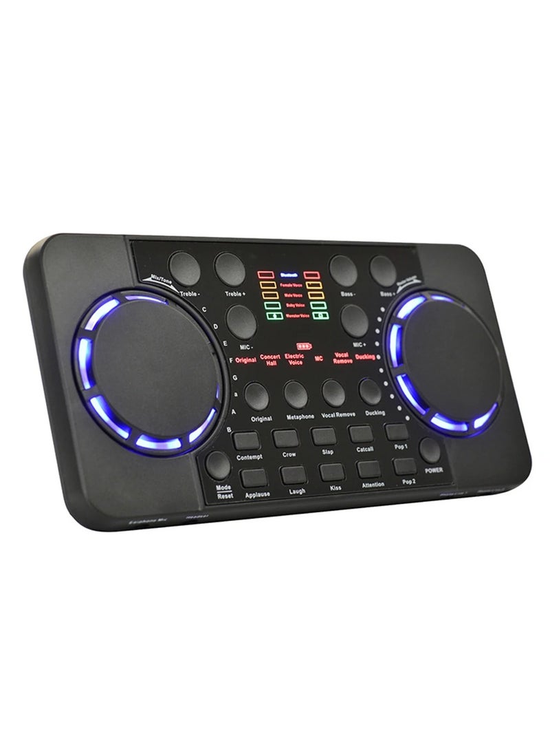 مزج الصوت الخلط صوتي V300 Pro مع بث مباشر وتسجيل صوتي في استديو موسيقي يعتمد على تقنية البلوتوث مع ملحق تسجيل يقلل من الضوضاء - Image 1