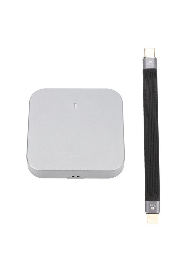 Thoraya M.2 Nvme 2230 magnetic SSD Type-C USB3.2 Gen2 aluminum magnetic mobile SSD with FPC soft board Type-C full-function data short cable suitable for iPhone 15/15Pro/15ProMax, Samsung S24/S24+/S24Ultra mobile phone external SSD 256GB  - Image 1