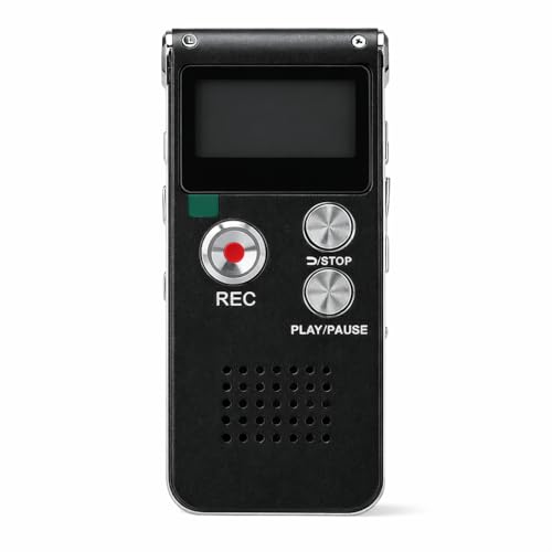 FREDI HD PLUS 8GB Digital Voice Recorder with LCD Display | 10–12 Hours Recording Time | USB Data Transfer | Noise Reduction Microphone | Portable Audio Recorder for Study, Office & Meetings - Image 1