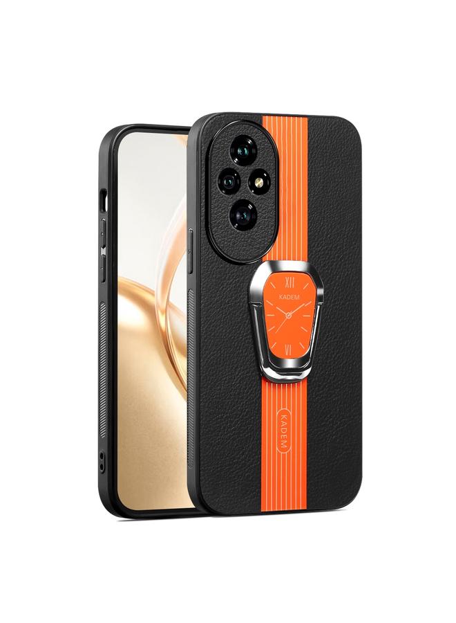 S-TOP Case For Honor 200 Magnetic Litchi Leather Back Phone Case with Holder - Image 1
