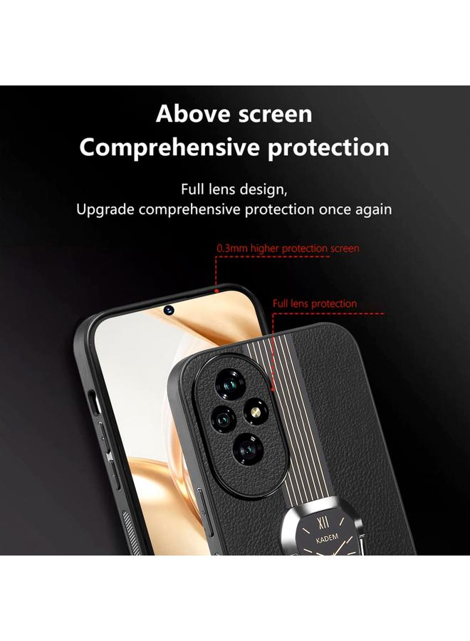 S-TOP Case For Honor 200 Magnetic Litchi Leather Back Phone Case with Holder - Image 5
